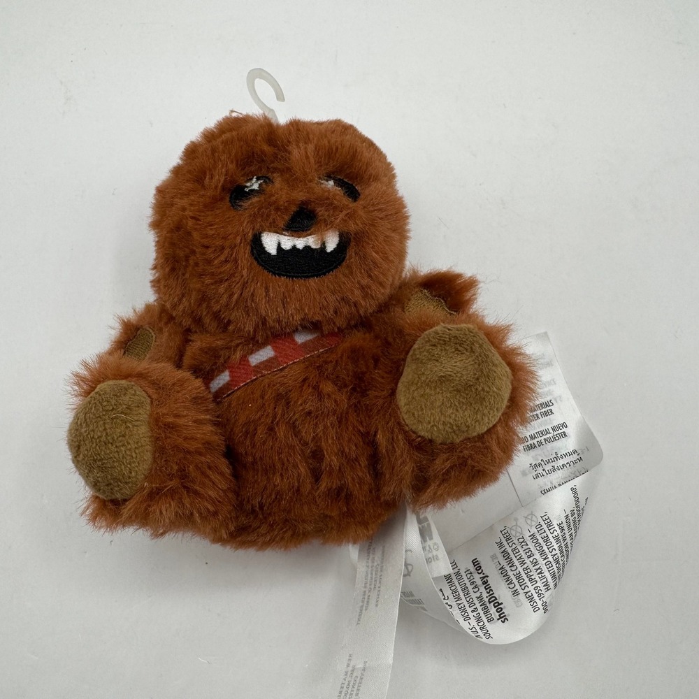 Disney Plush Star Wars Wishables Chewbacca 5in Brown Wookiee Galaxy's Edge Micro